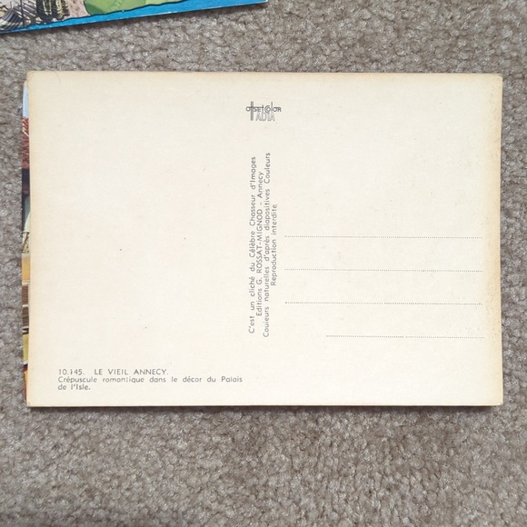 4 Pc Set Of Postcards From France And Italy - Picture 6 of 8